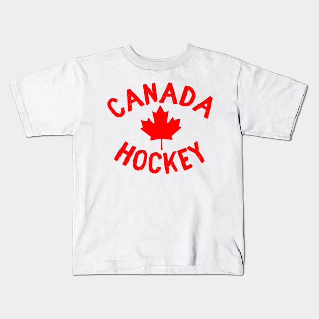 Canada hockey Kids T-Shirt by Sloop